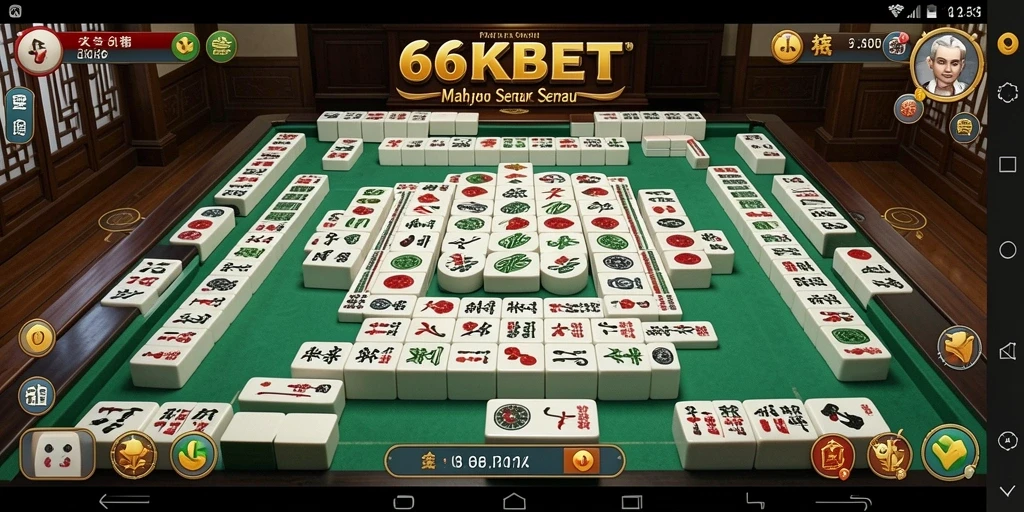 Tampilan gameplay menarik dari 66KBET saat bermain Mahjong.