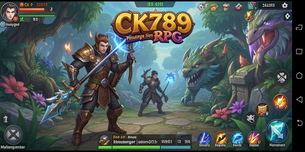 Tampilan menarik dari CK789 menunjukkan dunia RPG yang penuh warna.