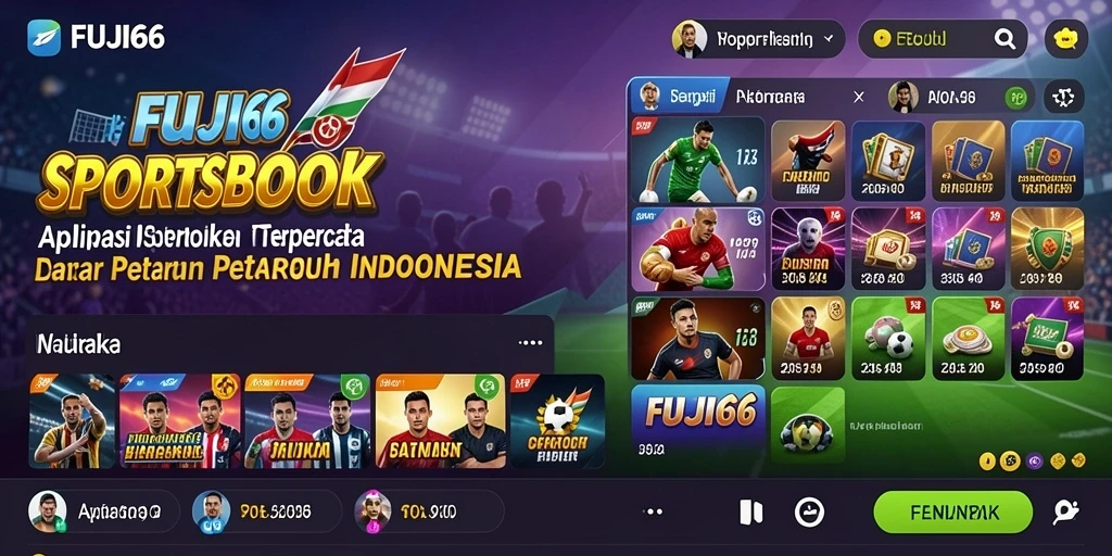 Tampilan antarmuka FUJI66 yang menarik dan mudah digunakan.