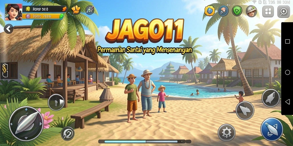 Gambaran gameplay JAGO11 yang menyenangkan dan penuh warna.