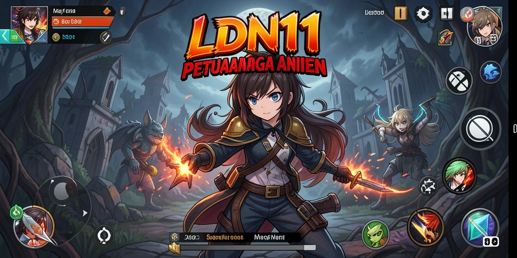Tampilan gameplay LDN11 yang penuh warna dan seru.