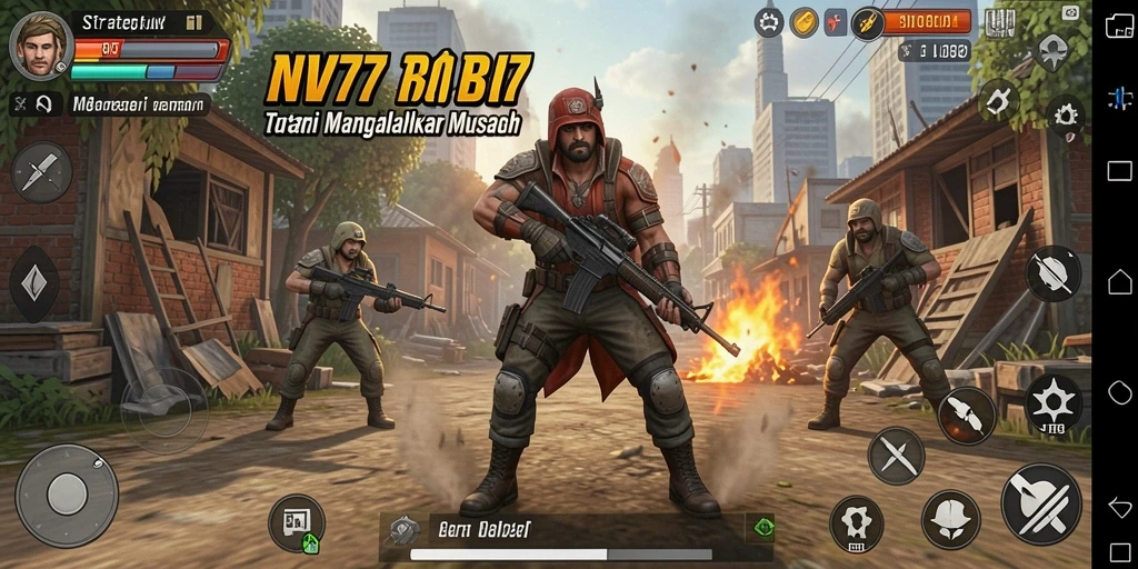 Tampilan gameplay NV77 menunjukkan aksi dan strategi yang menarik.