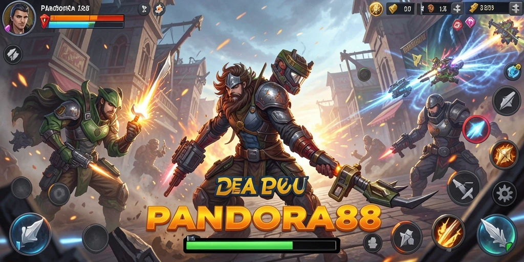 Tampilan gameplay PANDORA88 yang menegangkan dan dinamis.
