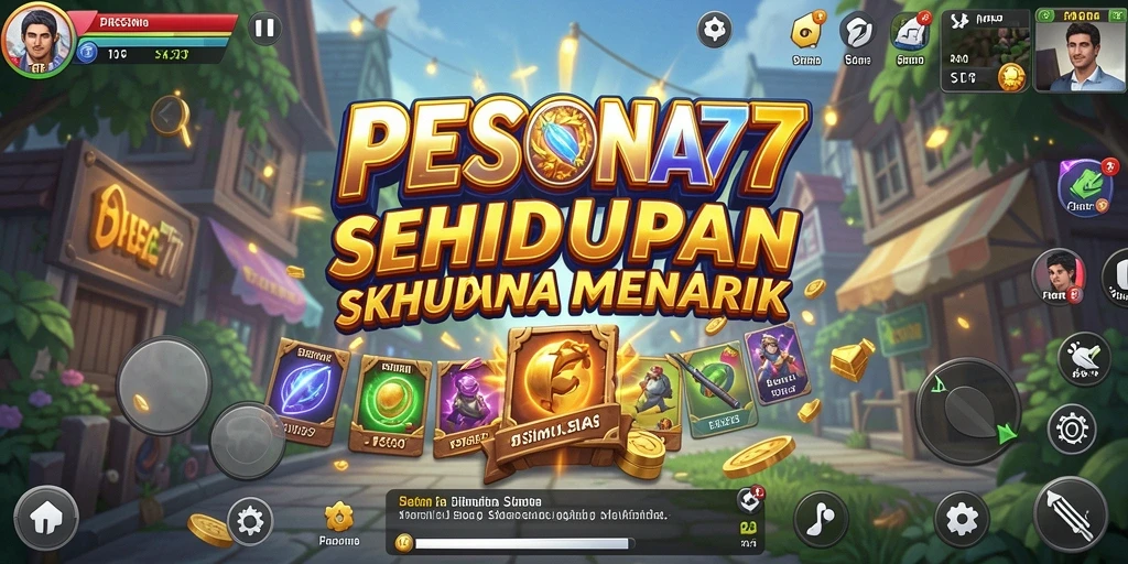 Tampilan gameplay PESONA77 yang menarik dan penuh warna.