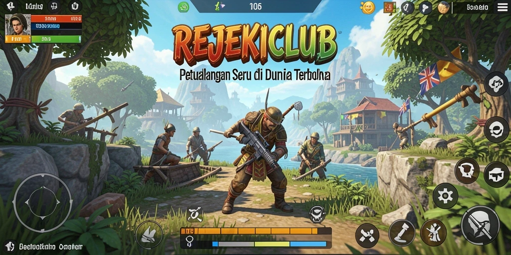 Screenshot gameplay <strong>REJEKICLUB</strong> menampilkan petualangan seru di dunia terbuka.