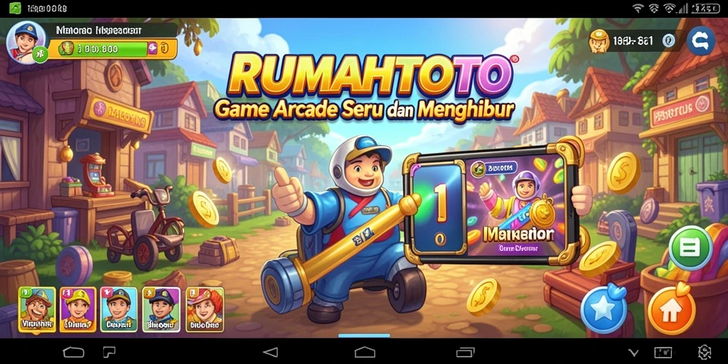 Tampilan menarik dari gameplay RUMAHTOTO yang mengujikan ketangkasan.