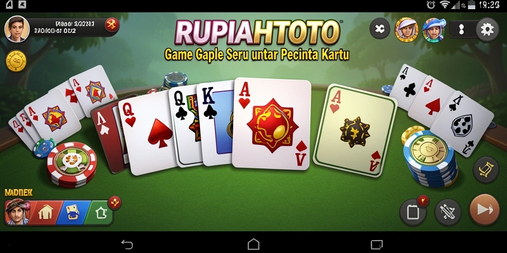 Tampilan menarik gameplay Gaple di RUPIAHTOTO.