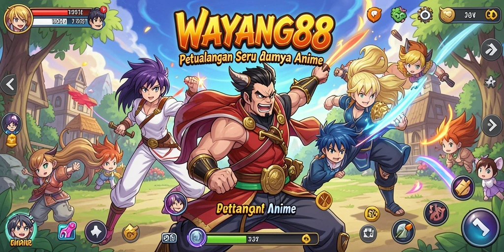 Tampilan gameplay <strong>WAYANG88</strong> yang penuh aksi dan karakter Anime yang menarik.