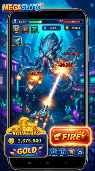 Tangkapan layar dari pengunduhan cepat di megasloto.